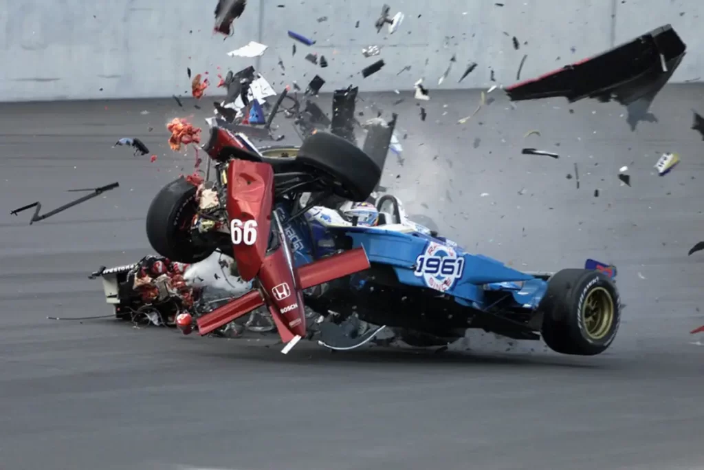 Alex Zanardi crash in 2001