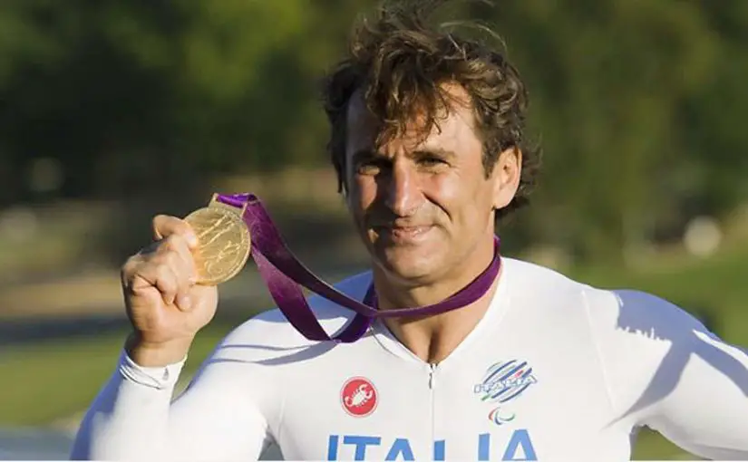 Zanardi wins H4 hand-cycle class individual time trial gold medal at Paralympics 2012