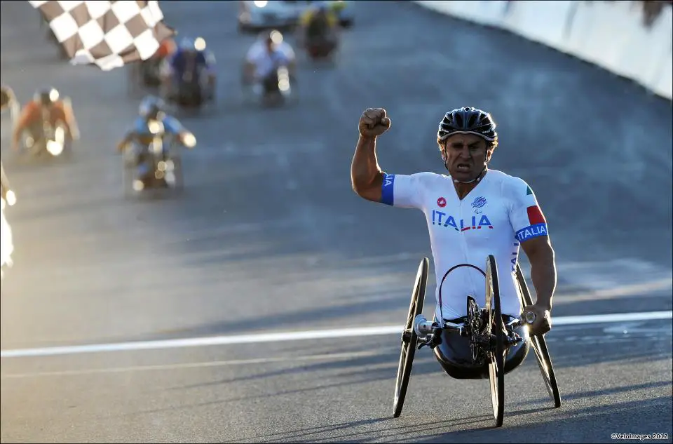 Alex Zanardi won his second gold medal in London 2012 Paralympics.