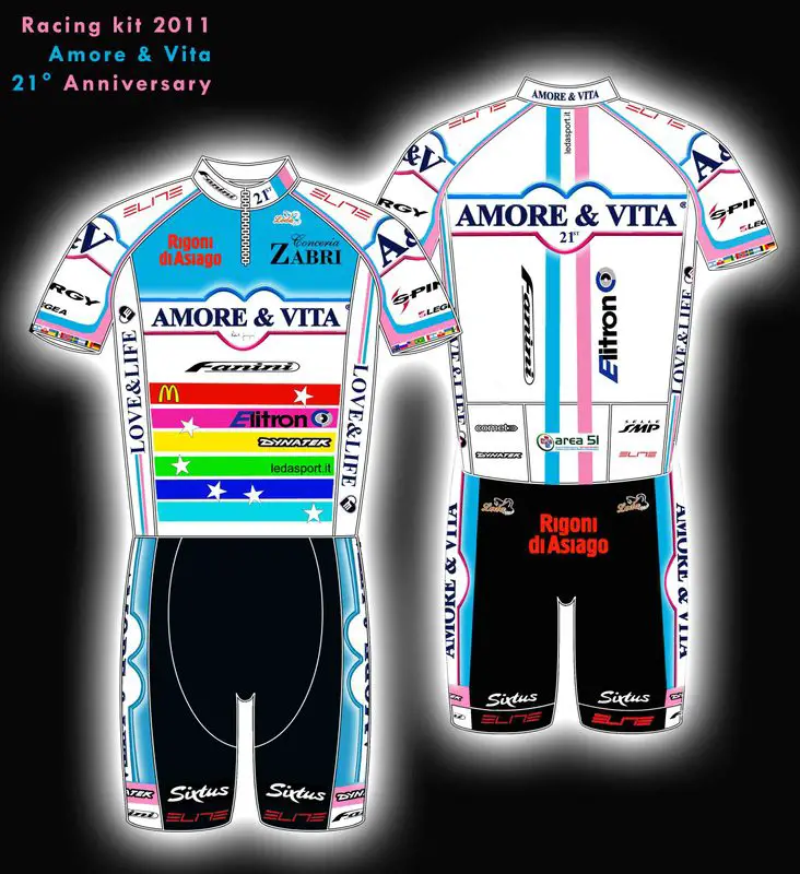 Top 10 worst cycling jerseys: Amore&Vita 2011