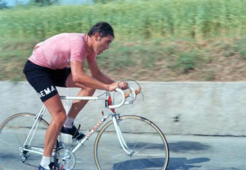 Eddy Merckx during 1969 Giro d'Italia