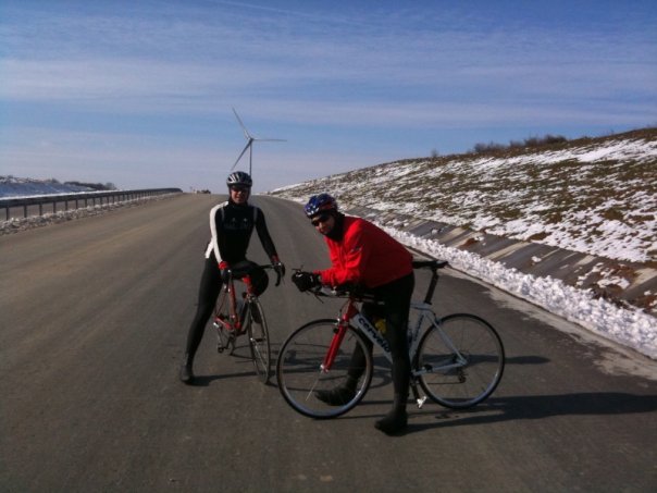 Istanbul, Tayakadin, cycling in winter