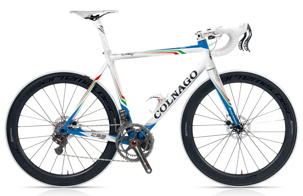 Colnago C59 Disc 2013 (White/Blue/Italian Flag), Campagnolo EPS