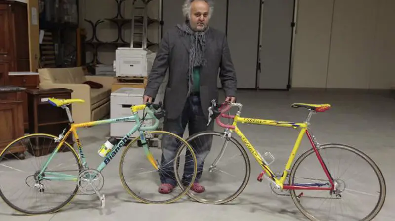 Two bicycles used by Marco Pantani in the Tour de France