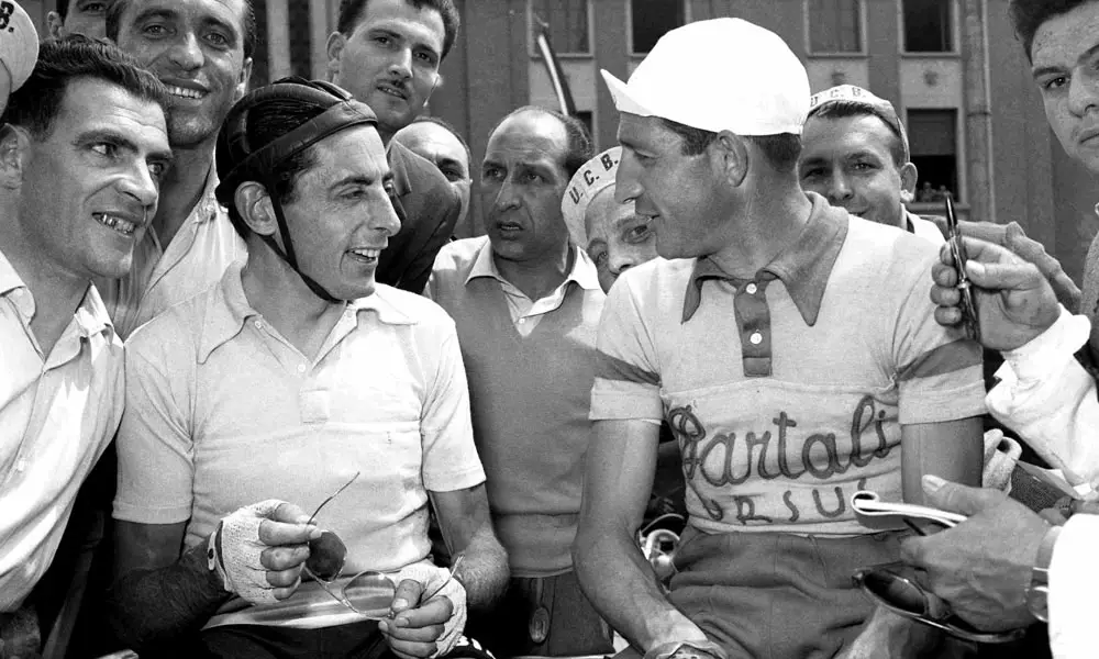 Fausto Coppi and Gino Bartali