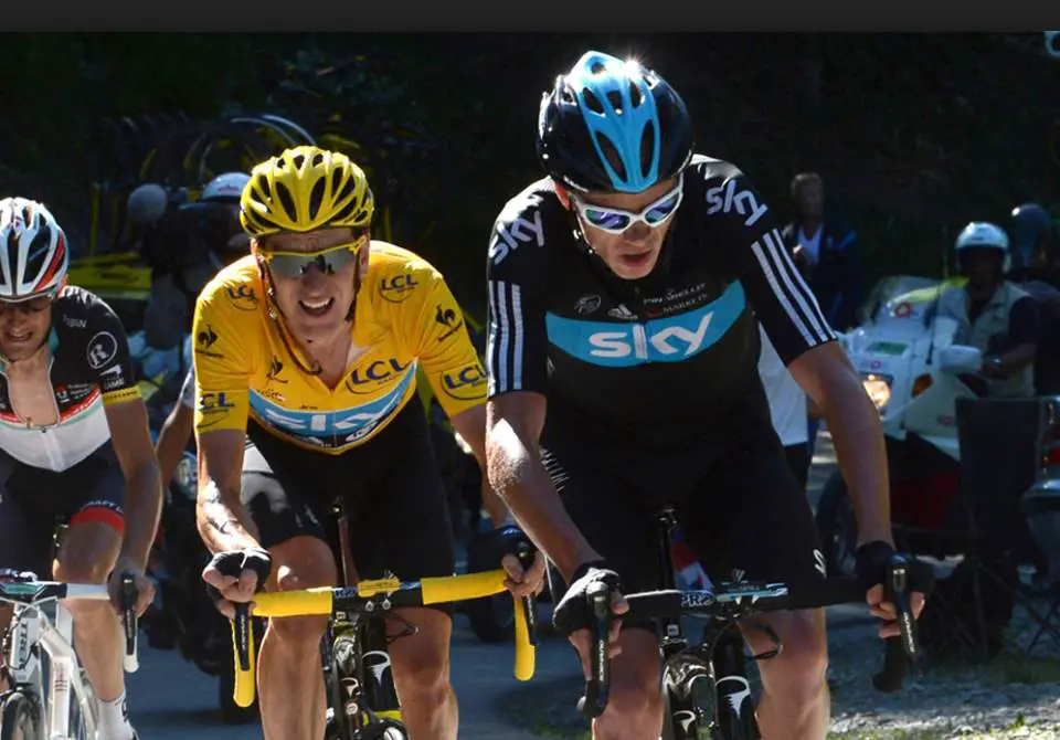 Chris Froome and Bradley Wiggins, Tour de France 2012