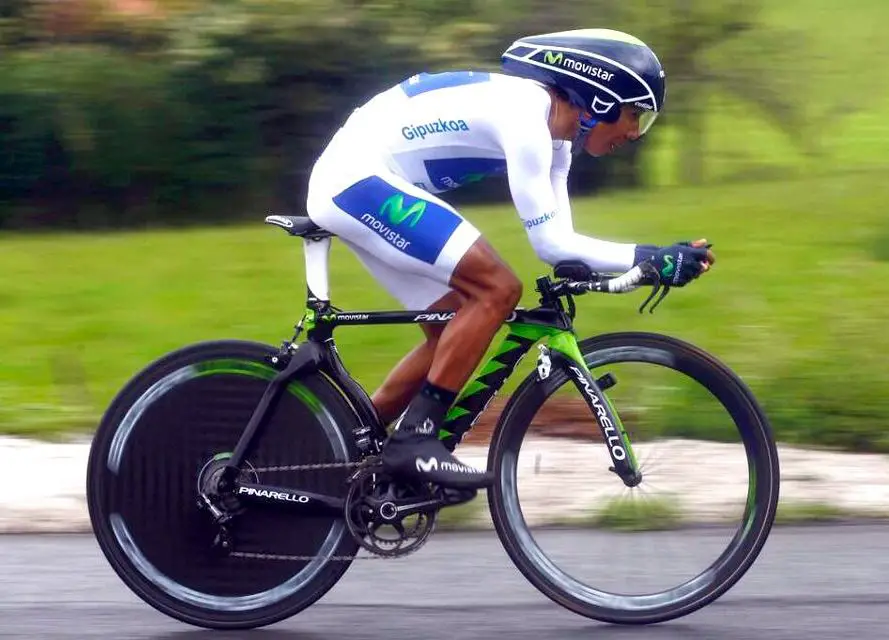 Nairo Quintana time trialing at Vuelta al Pais Vasco 2013