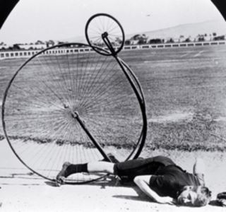 Penny-farthing crash