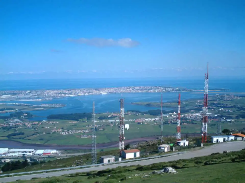View from atop Peña Cabarga