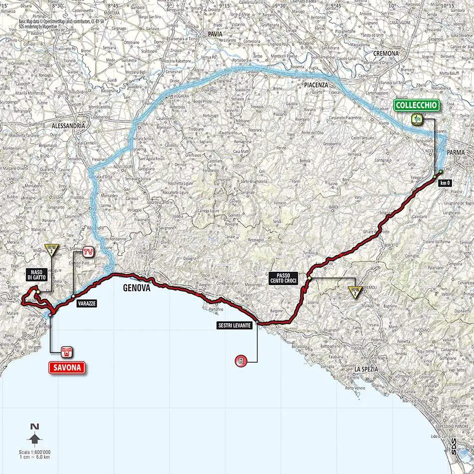 Giro d'Italia 2014 stage 11 map (new)