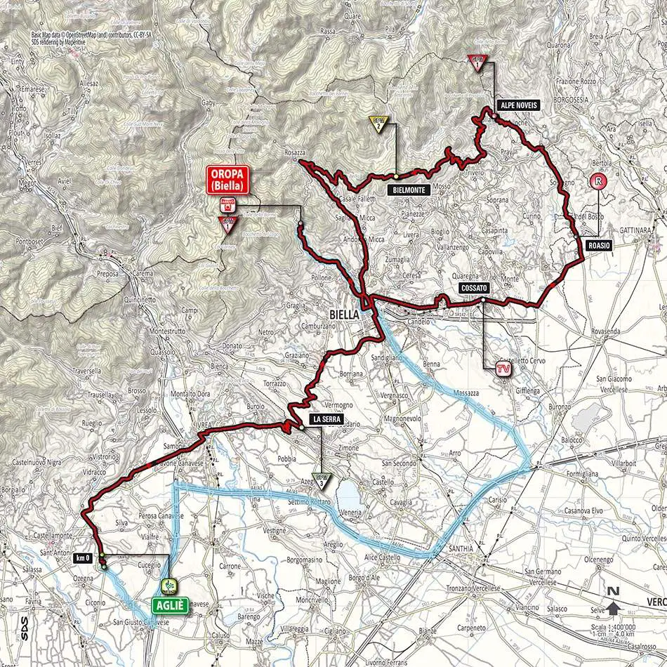 Giro d'Italia 2014 stage 14 map (new)