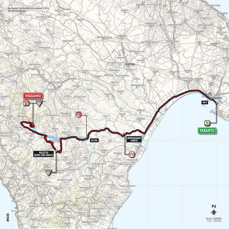 Giro d'Italia 2014 stage 5 map (new)
