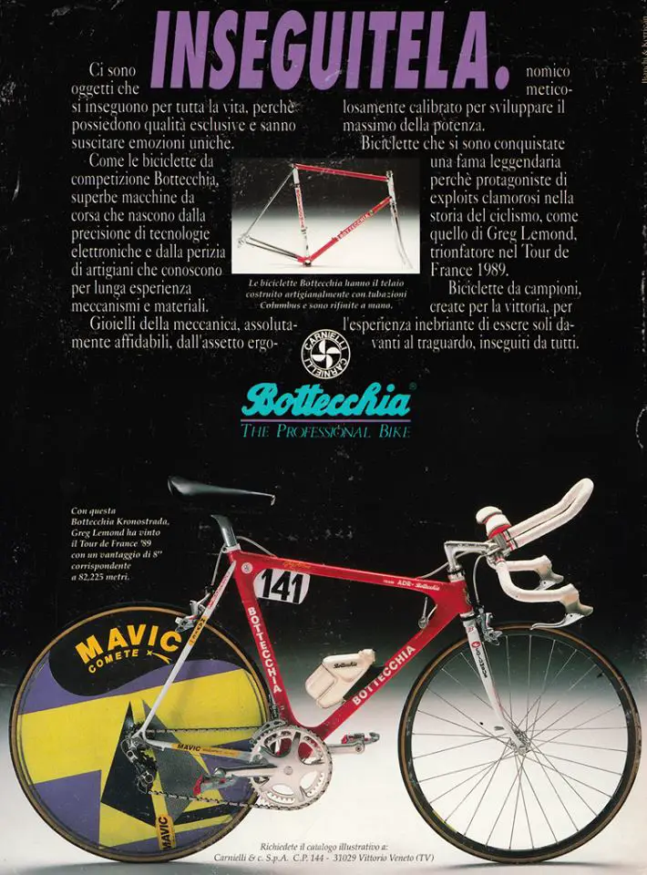 Greg LeMond s 1989 Tour de France winner Bottecchia Cycling Passion