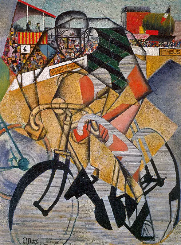 At the Cycle-Race Track (Au Vélodrome), Jean Metzinger, 1912
