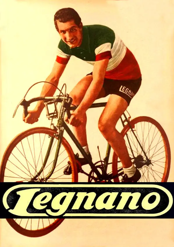 Legnano advertisement, Gino Bartali