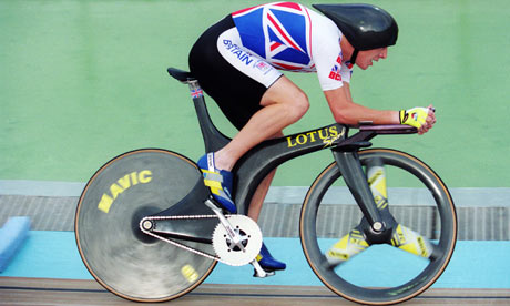 Chris Boardman in action