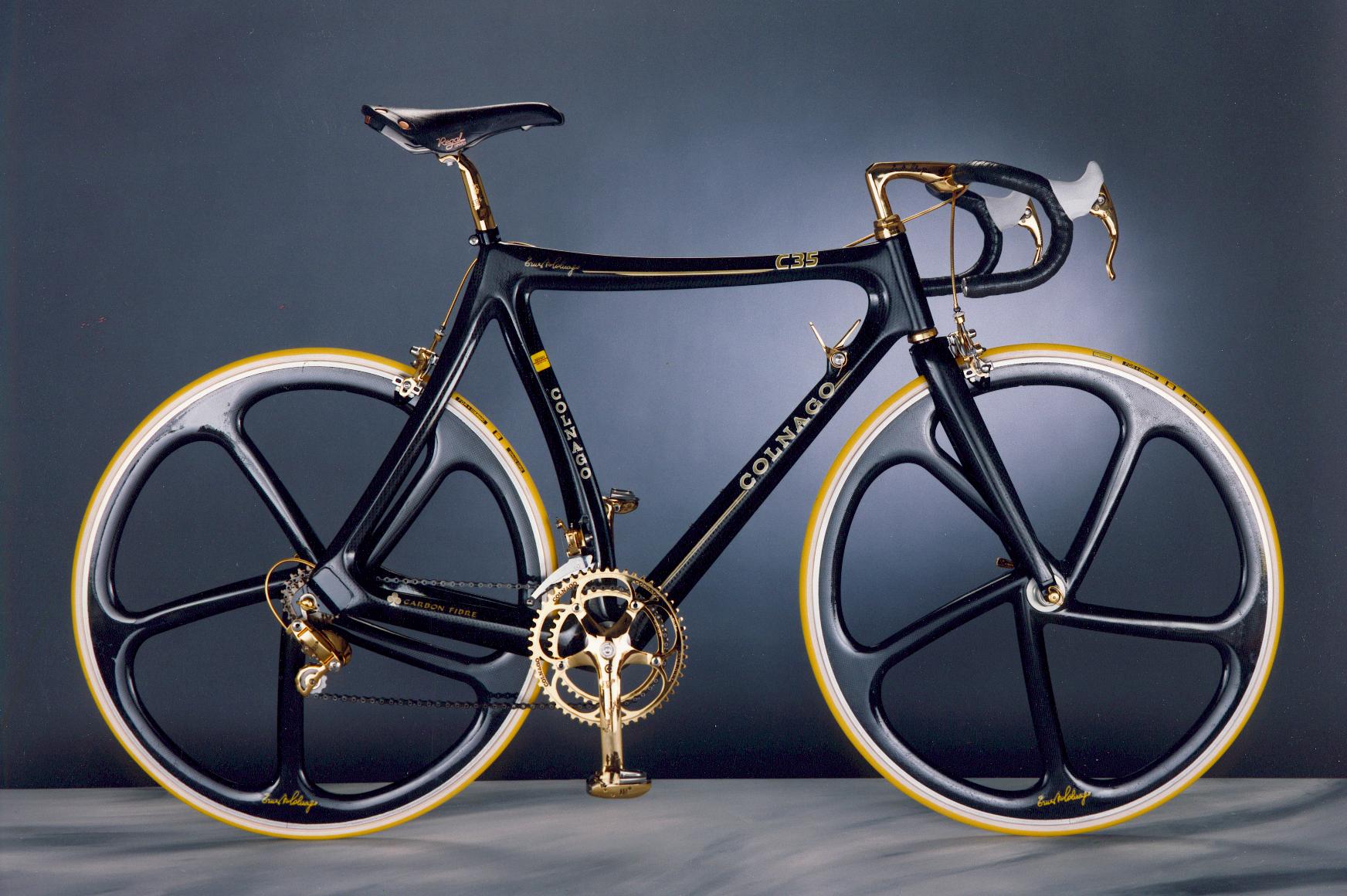 1989 Colnago C35 equipped with Campagnolo Super Record Gold