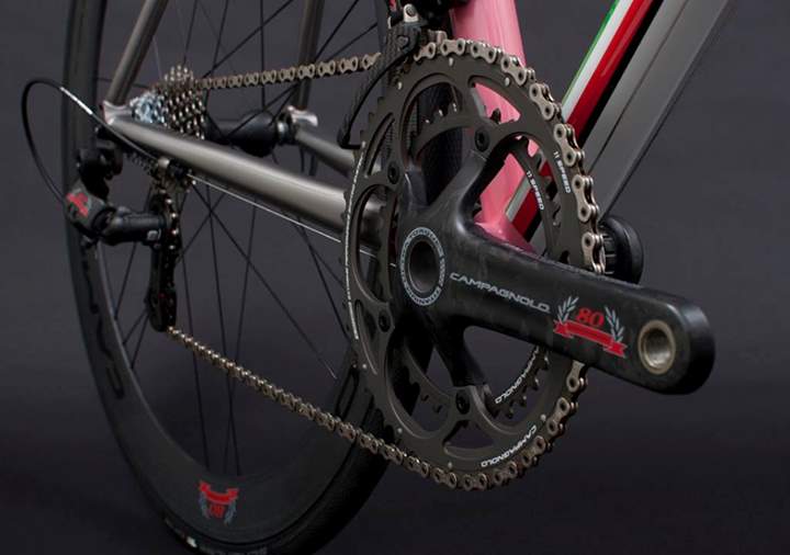 Baum Corretto with Campagnolo 80th Anniversary Groupset-drivetrain