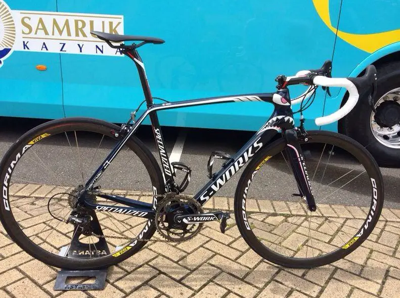 Vincenzo Nibali's Specialized S-Works Tarmac-Shark bike 