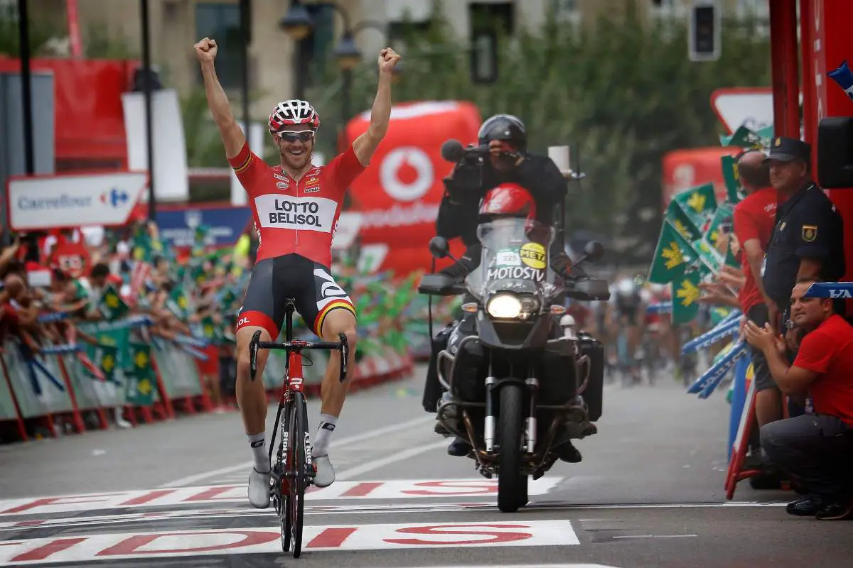 Adam Hansen wins stage 19 of Vuelta a España 2014.