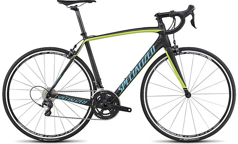 Specialized Tarmac 2015 SL4 Comp Ultegra (Satin Carbon/Hyper Green/Cyan)