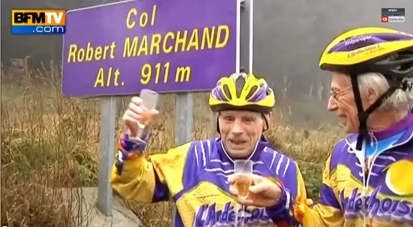 Robert Marchand celebrated his 103rd birthday by climbing the col named after him