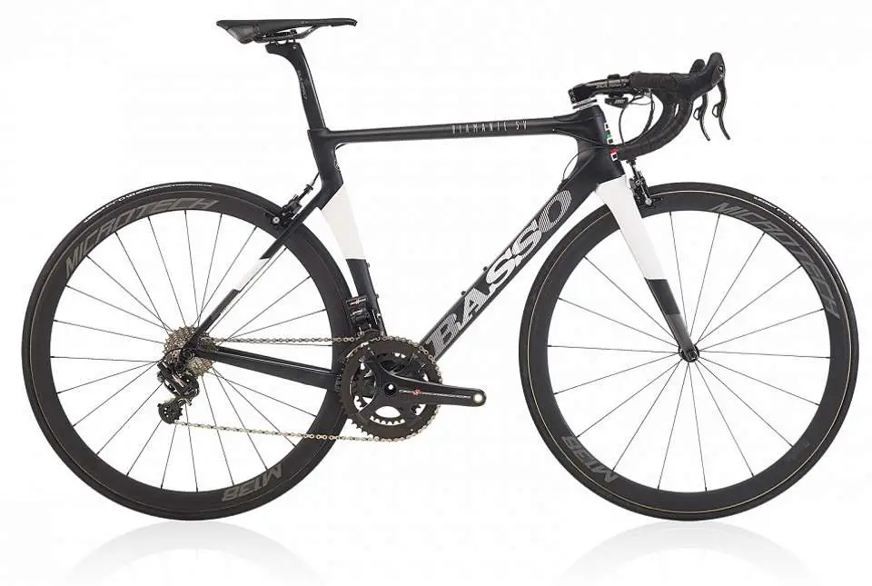 Boutique bicycle manufacturers: Basso Diamante SV 2017 (Matt Black/White)