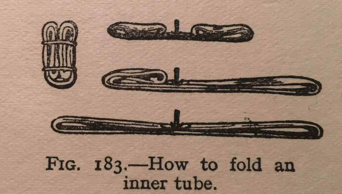 How to fold an inner tube