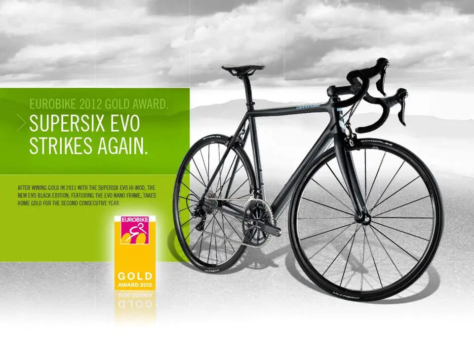 Cannondale SuperSix Evo Nano wins EUROBIKE 2012 Gold Award