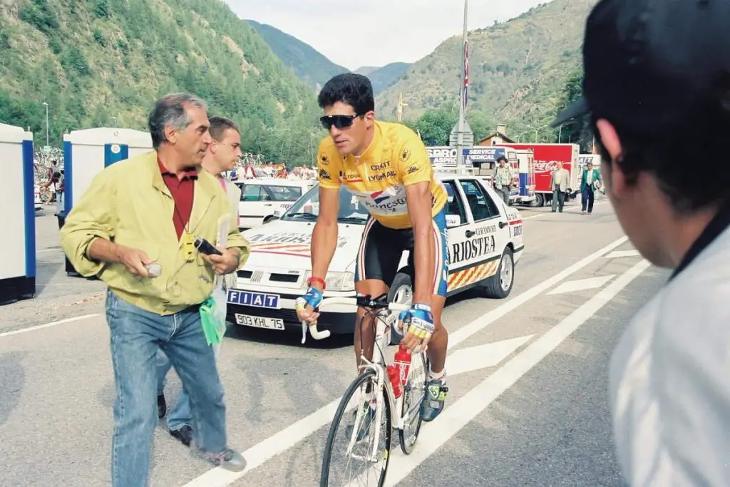 Gallery of Vélo d'Or winners (1992-1999): Miguel Induráin during the Tour de France 1993
