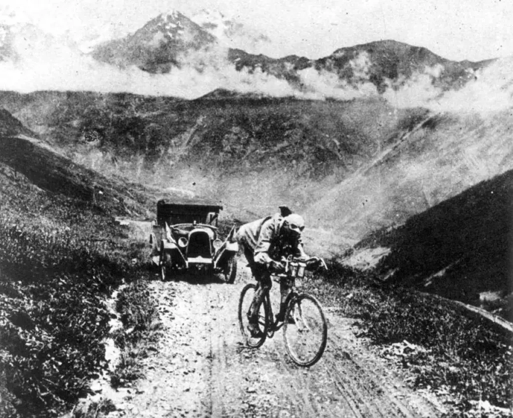 Hemingway's grimpeurs: Ottavio Bottecchia on the Col d'Izoard. 1924 Tour de France.