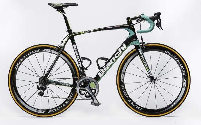 Team Belkin's Bianchi Infinito CV for the 2014 cycling season