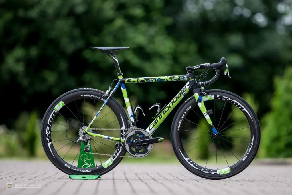 Elia Viviani custom-painted Cannondale EVO bike for the Tour de France 2014