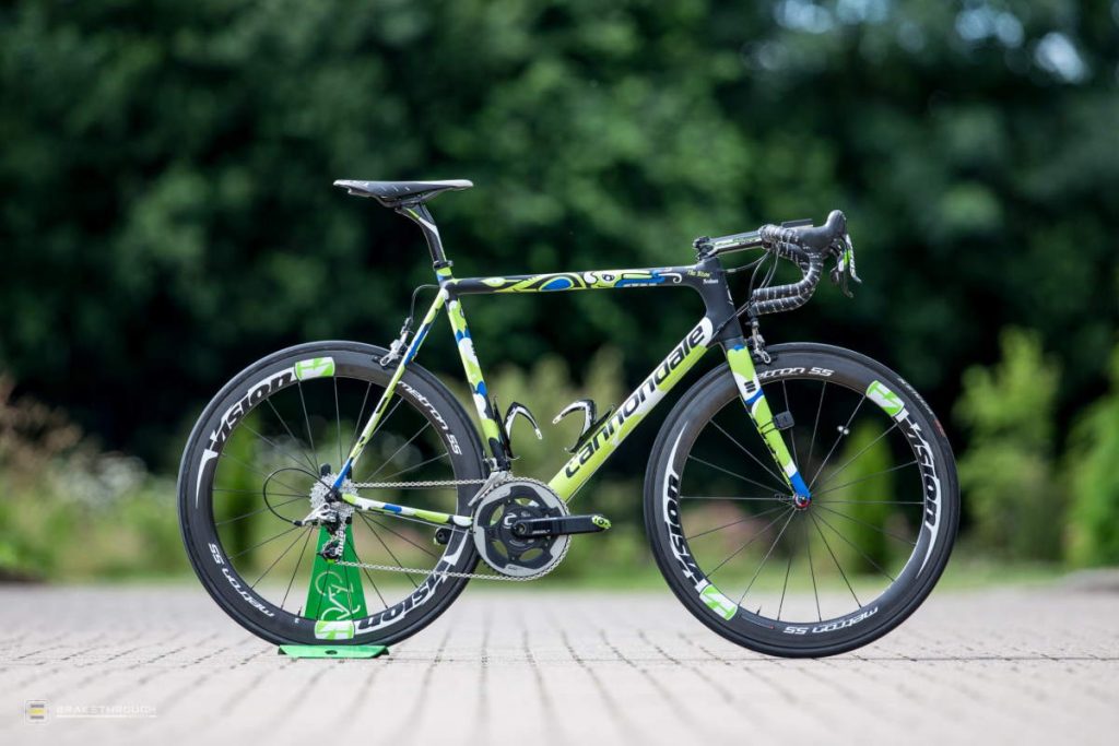 Maciej Bodnar custom-painted Cannondale EVO bike for the Tour de France 2014