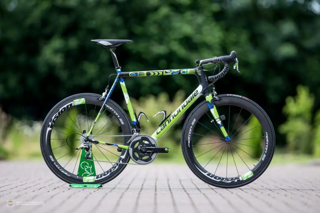 Ted King custom-painted Cannondale EVO bike for the Tour de France 2014