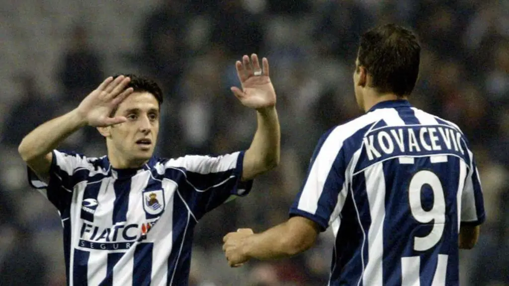 Nihat Kahveci and Darko Kovacevic (Real Sociedad)