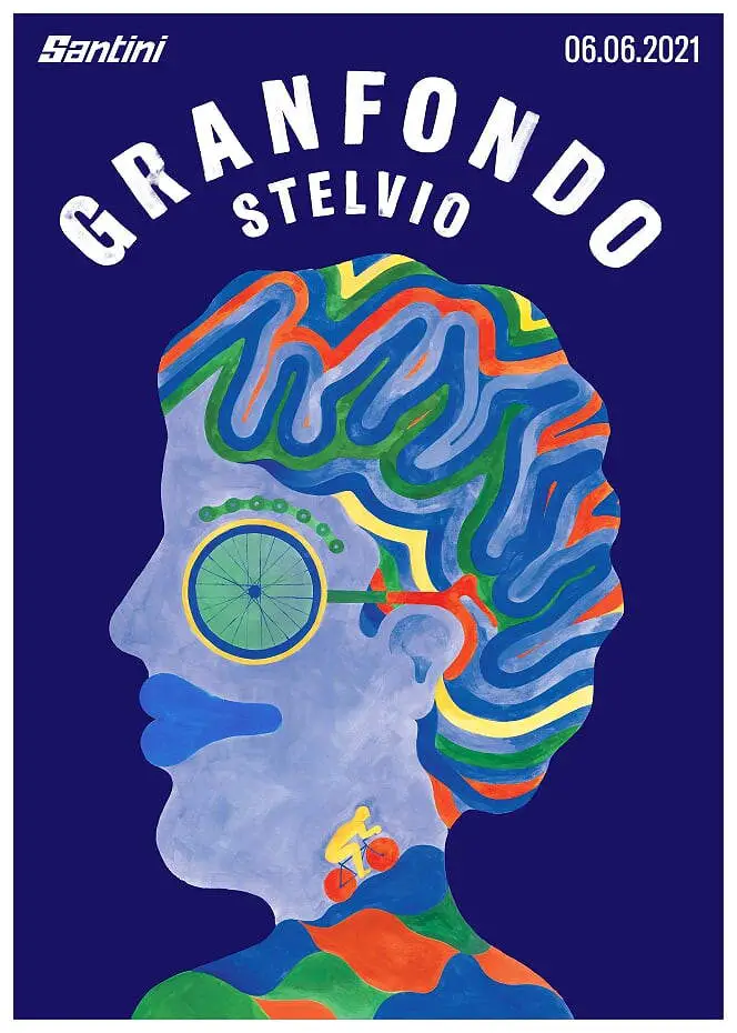 2021 Granfondo Stelvio Santini Official Poster
