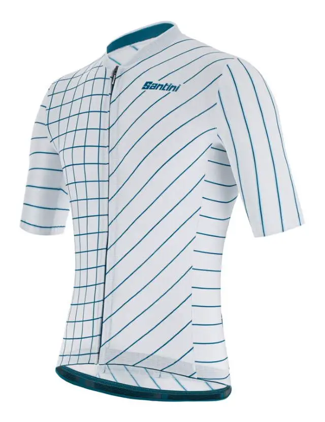 New Eco-Friendly Jerseys from Santini 2021 Cycling Collection: SANTINI SS21 Eco Sleek Dinamo jersey - men, silver