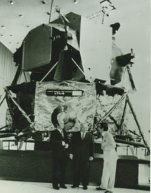 Tullio Campagnolo with NASA satellite
