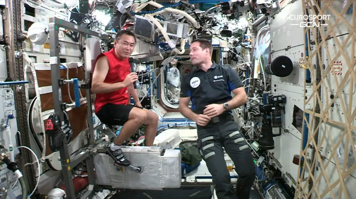 Astronauts aboard the ISS were watching the Tour de France live