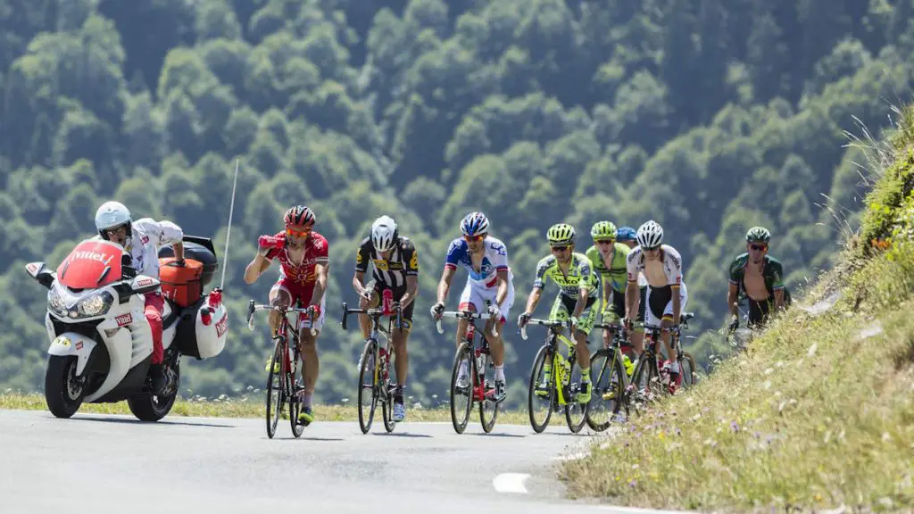 French cycling terms: The Breakaway, Tête de la course, during the Tour de France 2015