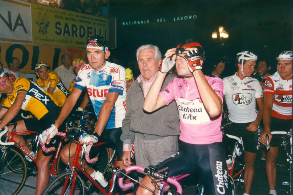 June 13, 1990 - Photo of Gianni Bugno during the Criterium degli Assi in Florence, Italy