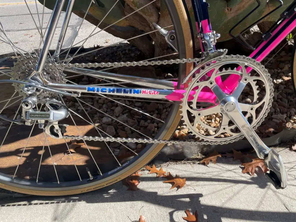 Restoration of Mauro-Antonio Santaromita's 1990 Chateau d'Ax-Salotti Race Bike - Shimano Dura-Ace FC-7402-7403 drivetrain